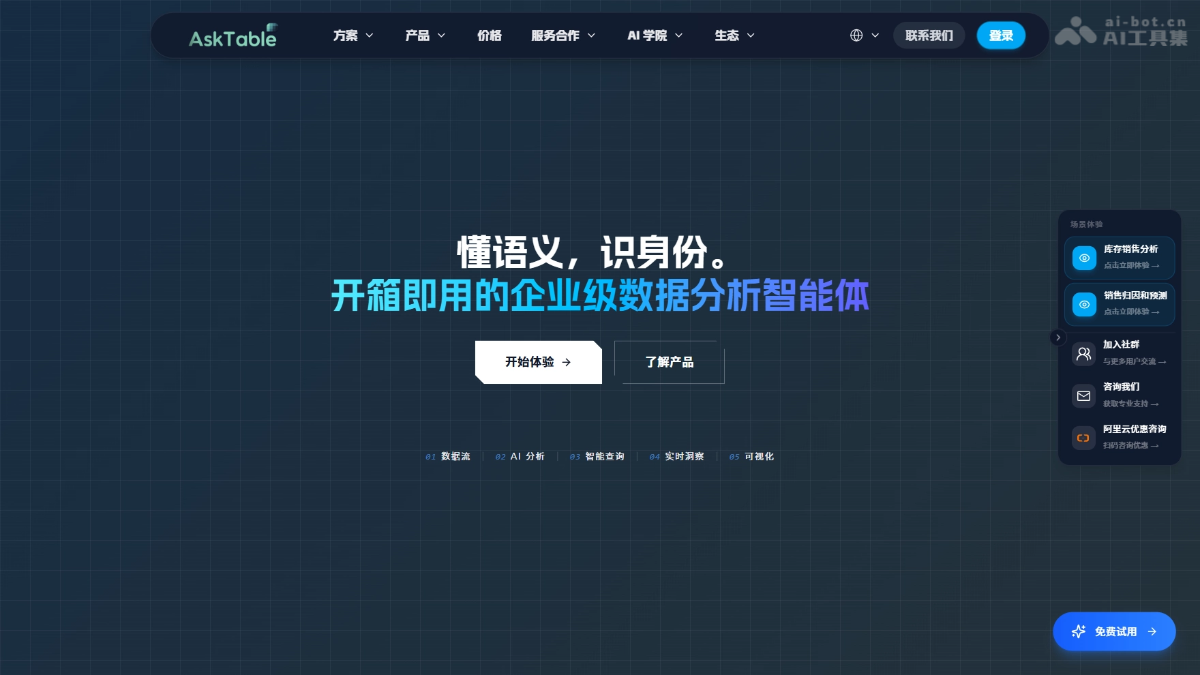 察言观数AskTable 产品截图 1