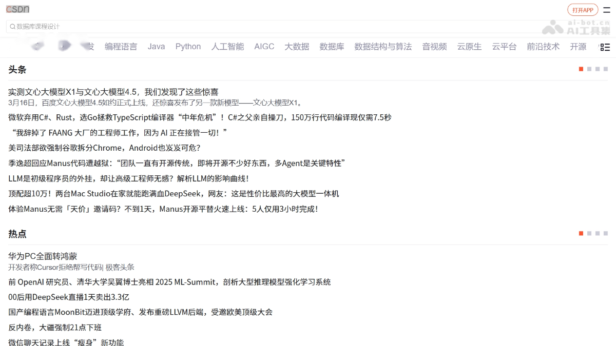 CSDN 产品截图 1
