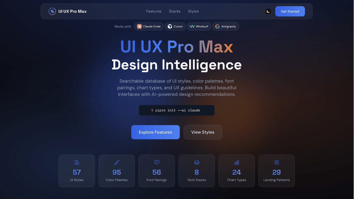 UI/UX Pro Max 产品截图 1
