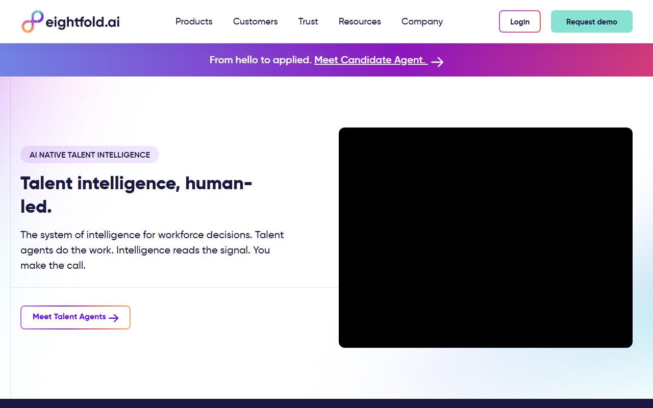 Eightfold AI 官网截图
