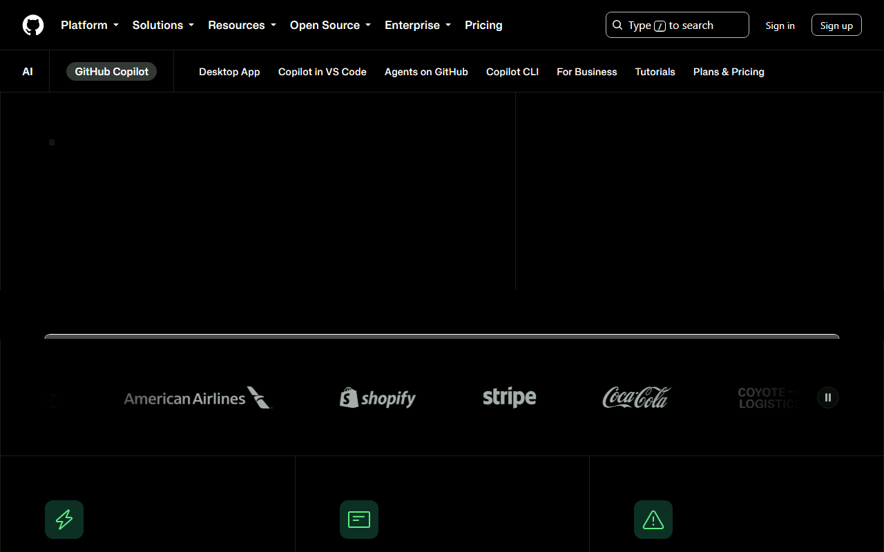 GitHub Copilot 瀹樼綉鎴浘