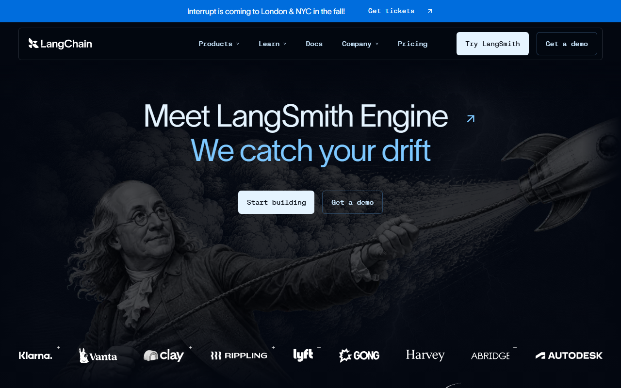 LangChain 官网截图